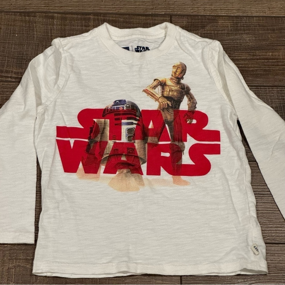 Gap x Star Wars Collab Long Sleeve Shirt Size XS R2-D2 & C-3PO - Picture 2 of 10